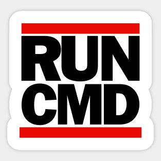 Run CMD Parody Sticker